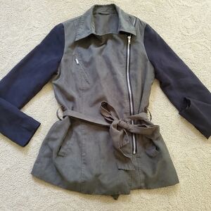 Womens Moon Collection Tie Waist Jacket Size Small Boho Anthro